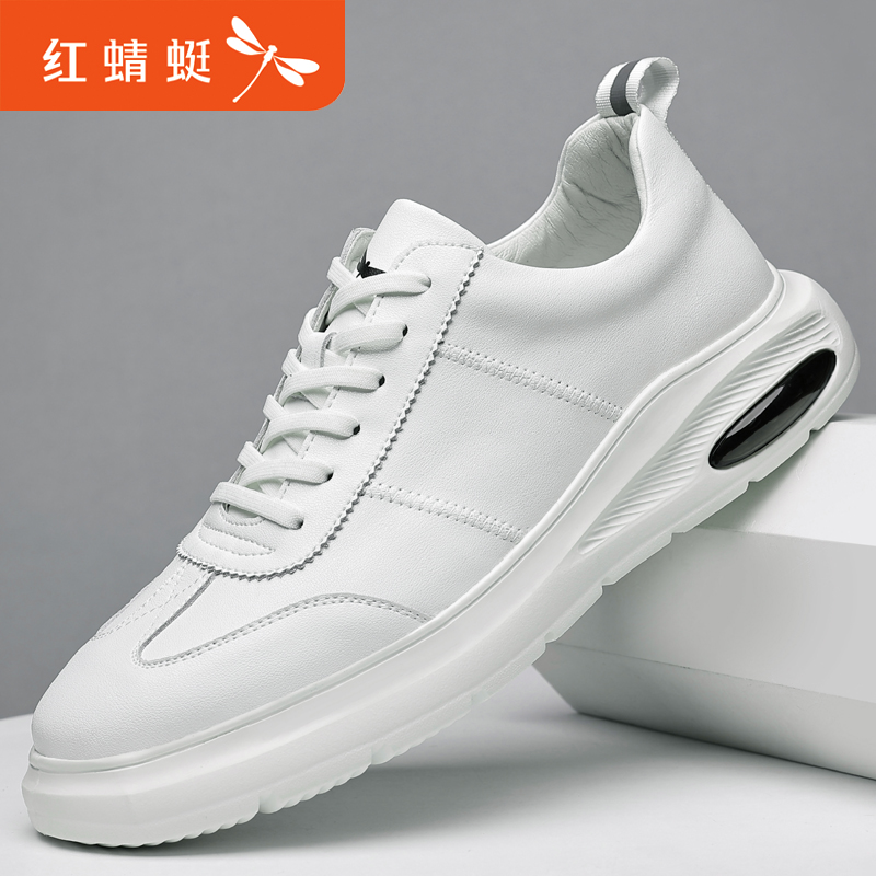 红蜻蜓真皮男士休闲运动百搭男鞋