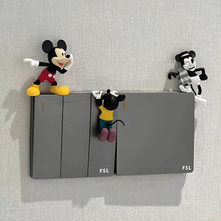 家居好物 | 米奇开关装饰可视门铃入户玄关摆件改造房间的小物件