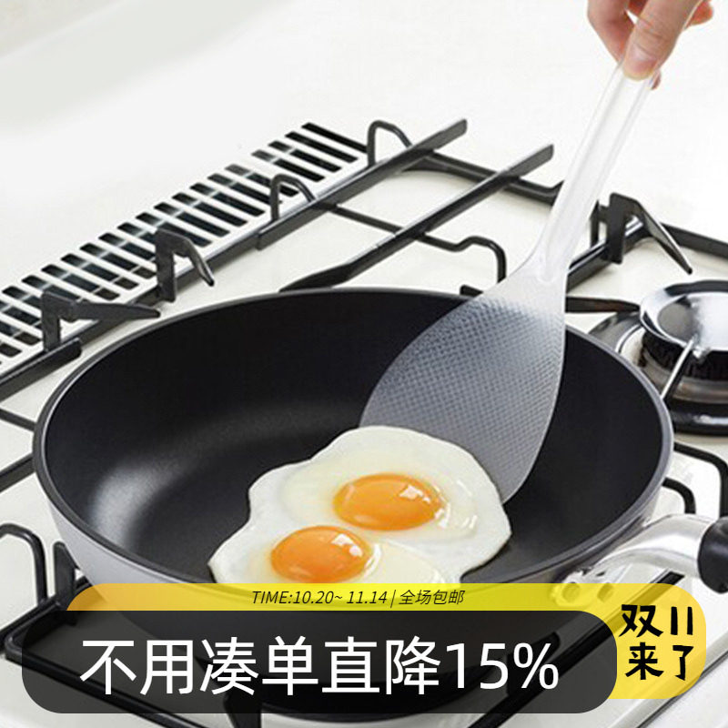 日本进口不粘炒菜铲炒饭铲子家用不粘锅煎铲厨房炒饭铲加长料理铲