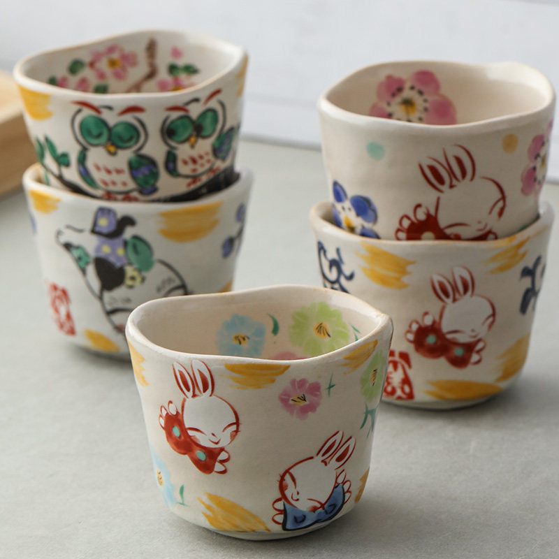 【5件套】夕立窑日本进口陶瓷茶杯水杯杯子功夫茶杯礼盒,餐饮具,茶杯,淘宝优惠券,粉丝福利购,淘宝优惠卷