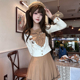轻音柠檬jk原创榛果可可日系水手服套装 女生学院风甜美中间服长袖