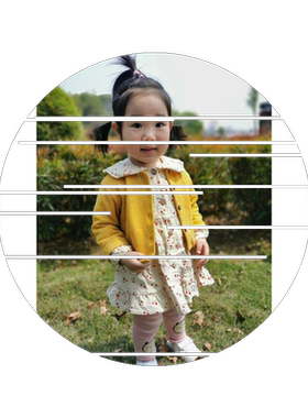 女宝宝1-5洋气风儿童开衫连衣裙