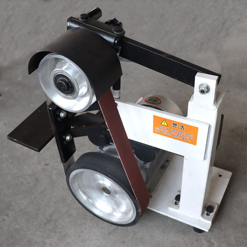 立式工业砂带机抛光砂轮机小型砂纸迷你磨刀木工定角台式打磨