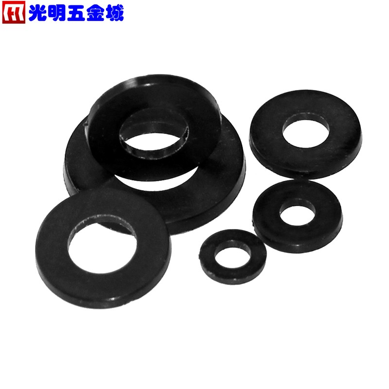黑色塑料尼龙垫片 绝缘垫片塑料尼龙平垫片  M2-3-4-5-6-8-10-12