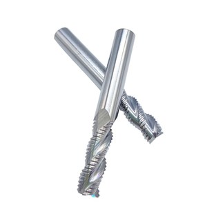 钨钢加长粗皮刀58度3刃铝用波刃开粗刀短刃粗铣刀超硬七彩涂层刀