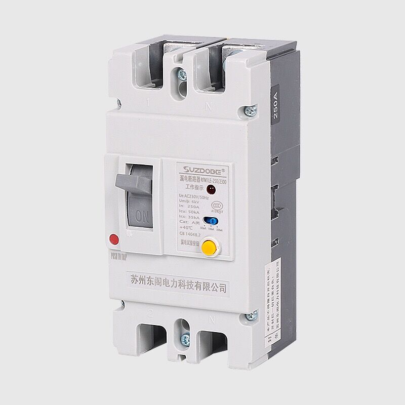 两相塑壳漏电保护器220V 带s灯 125A160A250A大功率家用漏电断路