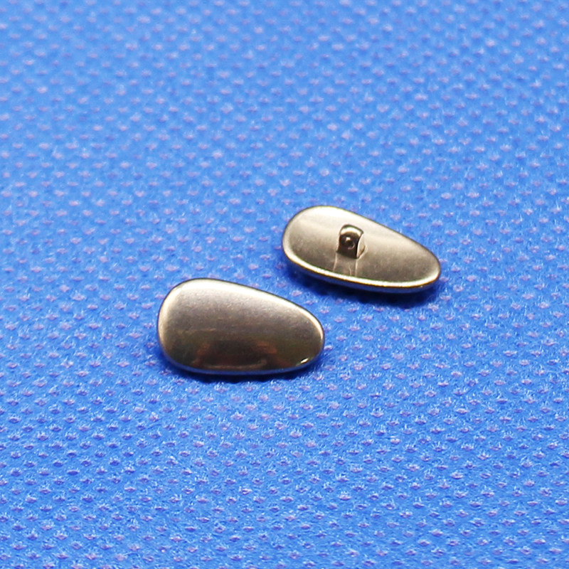 钛鼻托钛金属托叶叶子防滑钛鼻托垫超轻纯钛锁螺丝式眼镜配件框架