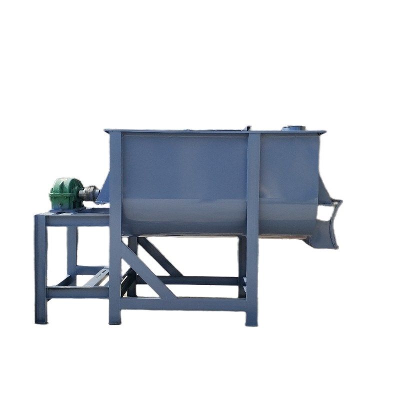 卧式饲料搅拌机粉碎机一体砂浆搅拌机养殖设备大型预混机腻子粉