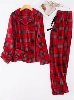Men's And Women's Pajamas For Autumn And Winter Suit Christm