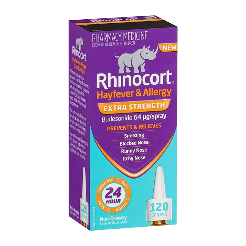 澳洲小犀牛鼻喷雾剂Rhinocort雷诺考特布地奈德鼻炎喷雾进口正品