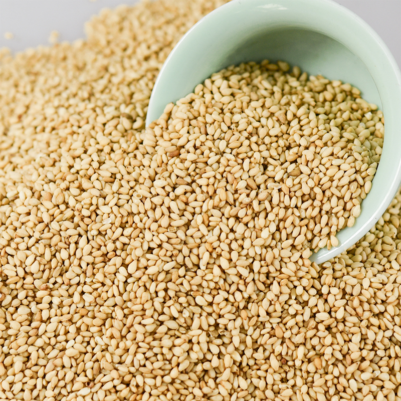 10斤现炒熟白芝麻袋装干净无沙