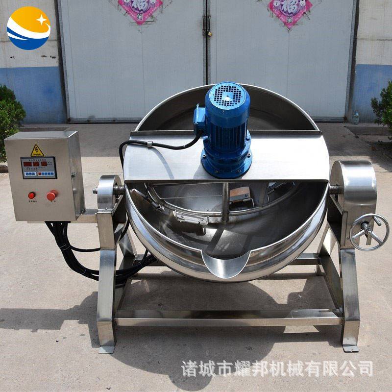 枇杷膏熬制搅拌锅 自动倾倒黑膏药熬制锅 中药黑膏药搅拌熬膏机