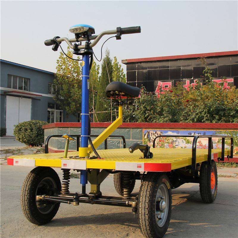 厂家四轮平板车 工厂物流电动搬运车款式多样 电动四轮拉货车