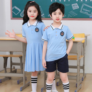 小学生班服毕业照服 夏季 学院风幼儿园园服六一儿童运动会校服韩版