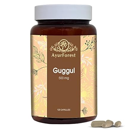 Guggul Vegie Capsule with Arjuna Extract 120 Count 1000 mg