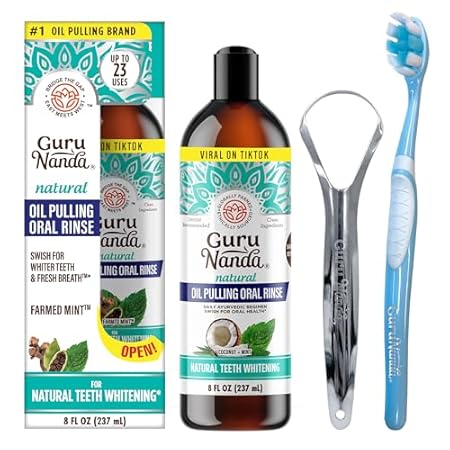 GuruNanda Coconut Oil Pulling (Mickey D)， Fresh Breath &a