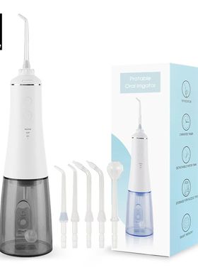 [ZS] Sem Fio Portátil água Flosser 5 Bicos 350ML Viagem US