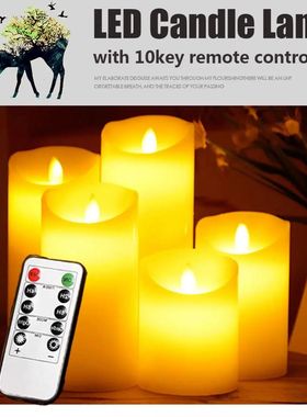 Led controle remoto flameless vela lampada simulada chama ve
