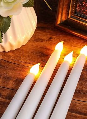 LED Flameless Flickering Candles Luz, ABS, Remoto, Lampada,