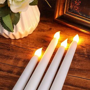 LED Flameless Flickering Candles Luz, ABS, Remoto, Lampada,