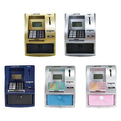 ATM Piggy Bank for Kids, Banco de dinheiro eletr?nico, Cofre