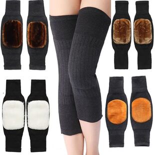 2 p?s cashmere joelheiras inverno quente homens e mulheres d