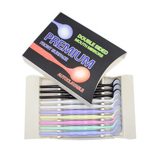 AG 10pcs/Box Dental Double Sided Mouth Mirrors Autoclavable