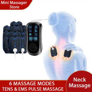 TEM & EMS-Mini remendo portátil massagem cervical, apazigua