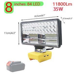 8 Polegada Car LED Luzes de Trabalho Lanternas Holofotes Toc