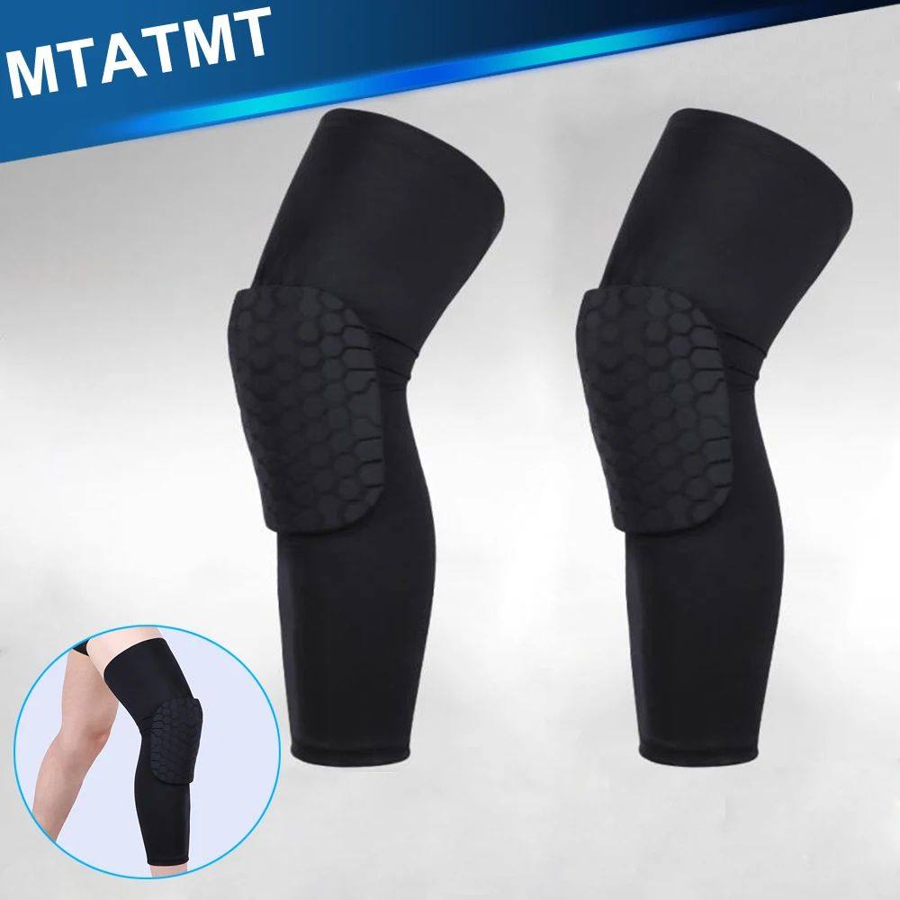 1 par de basquete tiro esporte seguran?a respirável joelhei