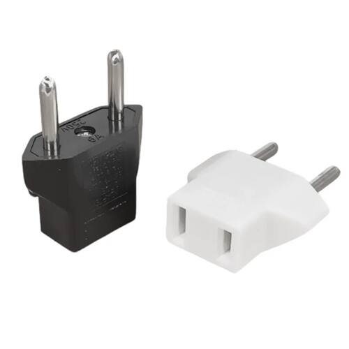 Adaptador de enchufe europeo, Europeo, alemán, estadouniden