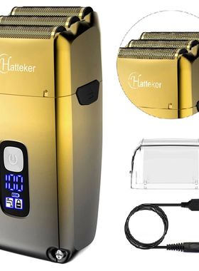 Afeitadora eléctrica recargable para hombre, máquina de af