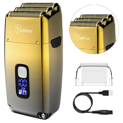 Afeitadora eléctrica recargable para hombre, máquina de af