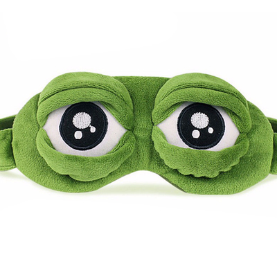 3D Sad Frog Sleep Mask Natural Sleeping Eyeshade Cover Shade