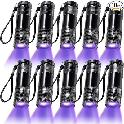 Linternas de luz negra UV, linterna de luz negra de 395nm, M