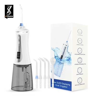 [ZS] Tela OLED Indutiva 5 Modo Recarregável água Floss Par