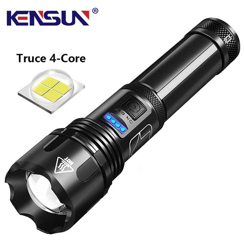 Alta potência 4-Core XHP50 Lanterna Super Bright Led tocha