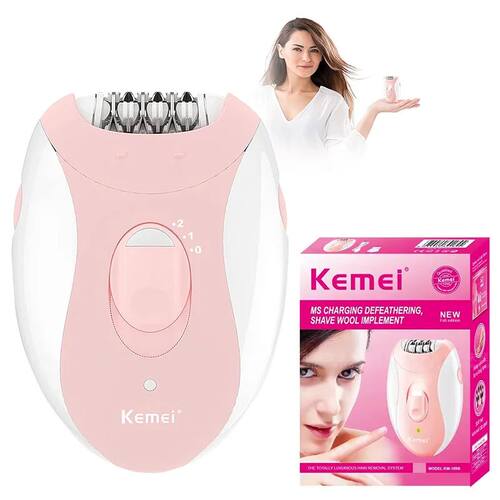 Kemei Rechargeable Women Epilator Electric Facial Body Hair