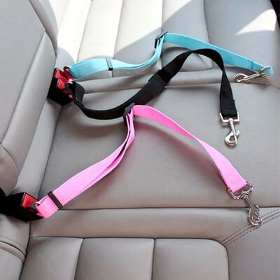 Cinturón de seguridad ajustable para perro y gato, arnés c