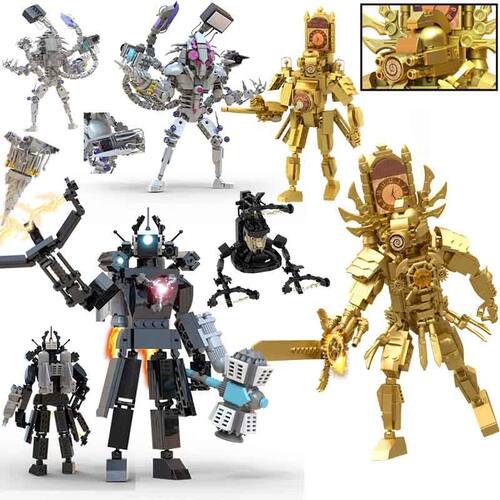 Moc Skibidi Toilet Builing Blocks, Titan Clock Man 3,0, Came