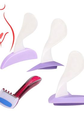 Afeitadora morada para mujer, recortadora de afeitar con for