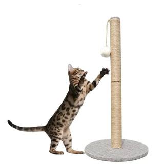 Sisal Rope Cat Scratching Post Tree Toy com bola colorida, P