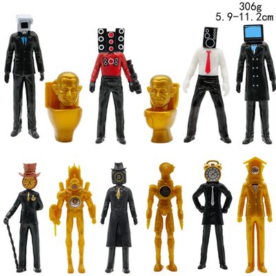 Skibidi-figuras de acción para ni?os, modelo de juguete con