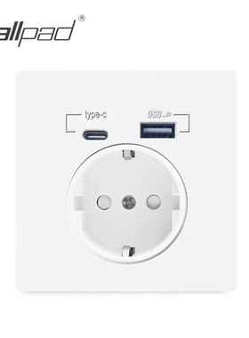 Toma de corriente de la UE con puerto de carga Usb e interfa