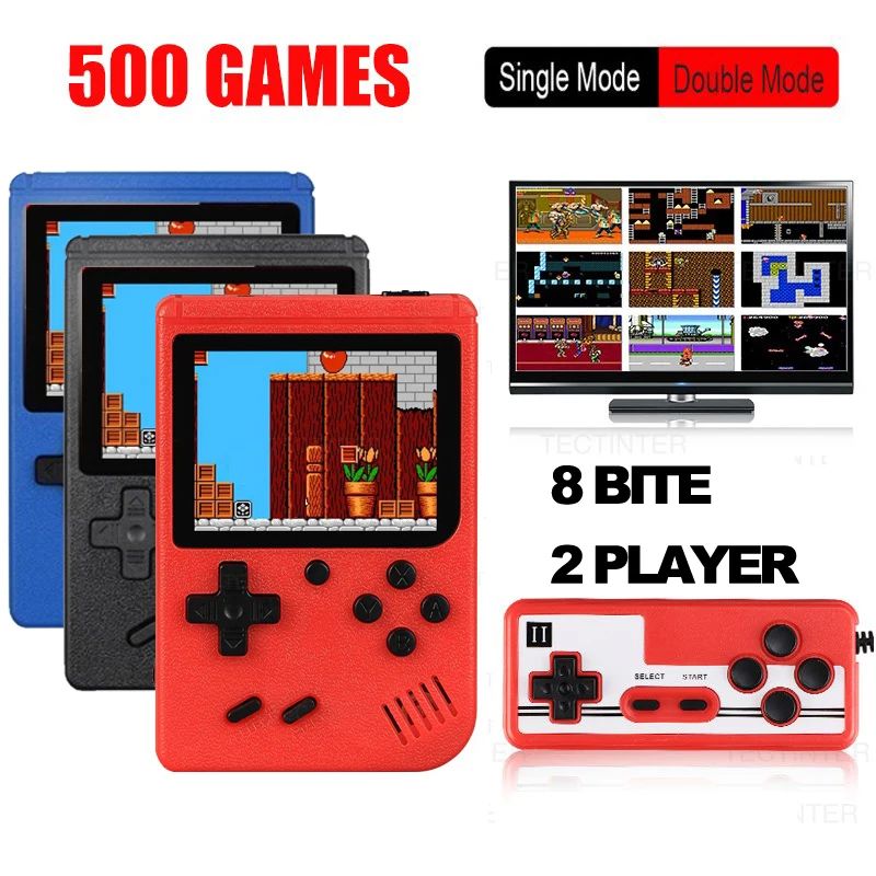 Consola de videojuegos de 8 bits para ni?os, miniconsola por
