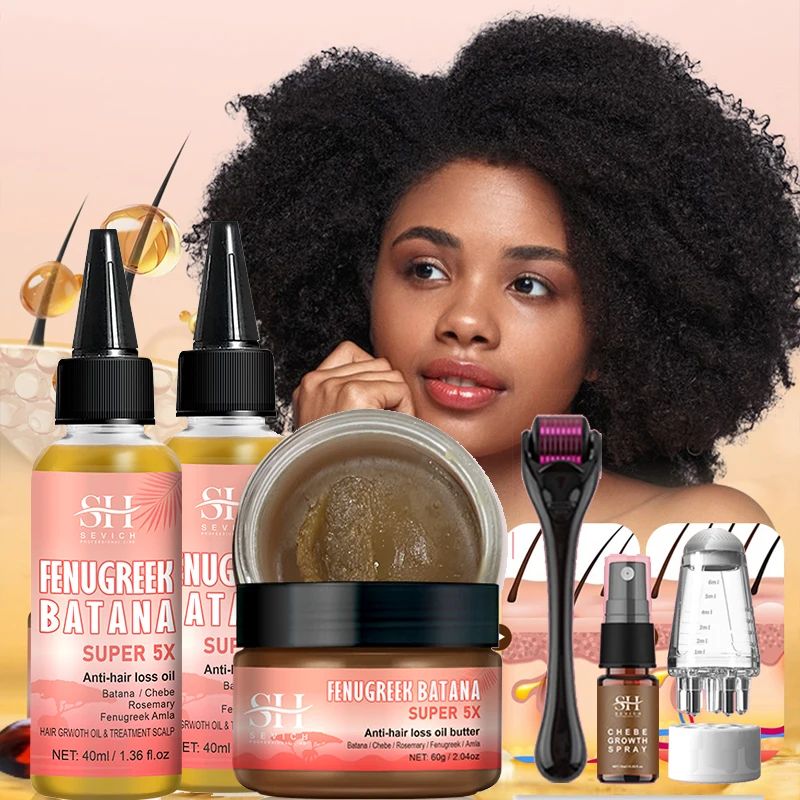 Anti-Hair Loss Oil Set para o crescimento rápido do cabelo,