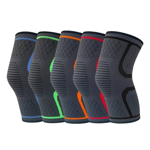 Joelheiras esportivas em sílica gel, antiderrapantes, para