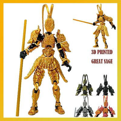 3D mpresso Monkey King Figures, Grande Sábio Modelo Brinque