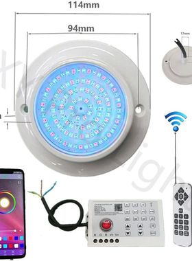 Luz LED RGB para Piscina de 12W,85-265V, Control por aplicac