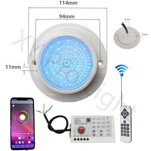 Luz LED RGB para Piscina de 12W,85-265V, Control por aplicac
